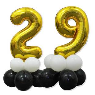 Birthday number balloon party decoration room letter set
