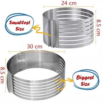 Cake Cutter Slicer  Stainless Steel Bread Adjustable Mold