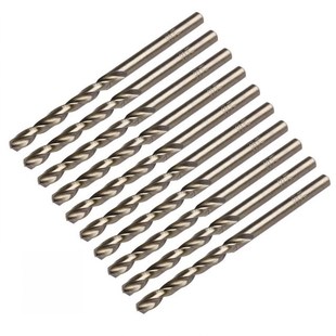 10Pcs/Set 4.5mm M35 Triangle Shank HSS-Co Cobalt Twist Drill