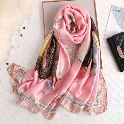 2023 Luxury Sunscreen Neckerchief Popular Satin Silk New Bea