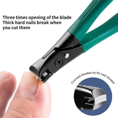 Large Opening Nail Clippers Gray Nail Trimmer Thick Nails fo
