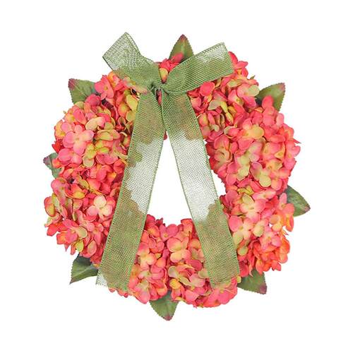 Artificial Autumn Wreath Decoration Maple Pine Cone Pumpkin