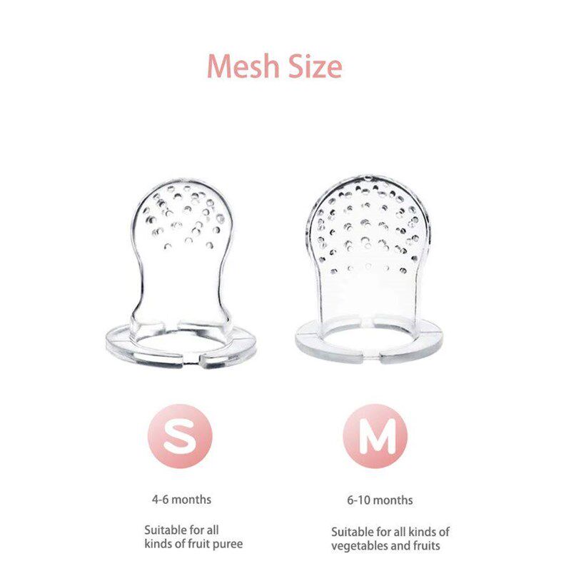 Baby Pacifier Fruit Feeder Baby Silicone Mesh Bag Pacifier F