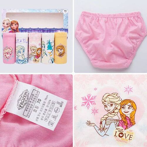 5 Pieces/Set Princess Cartoon Kids Panties For Girls Queen E