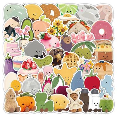 52PCS Cartoon Cute Doodle Stickers Creative DIY Decoration M