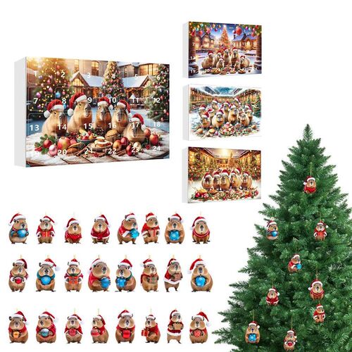 Capybara Advent Calendar 2024 for Girls & Boys with 24PCS Ac