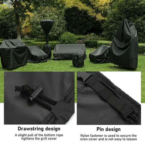 210D BBQ Cover Outdoor Dust Waterproof Weber Heavy Duty Gril