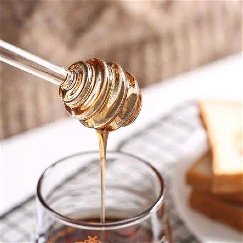 Glass Honey Dipper Sticks Honey Spoon Dipper For Honey Pot - 实物图