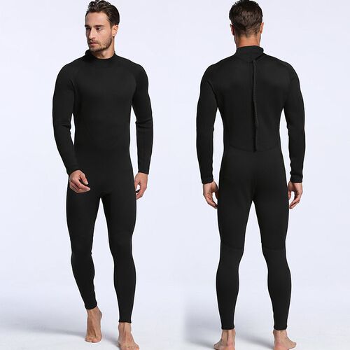 Couples 2MM Pure Black Diving Suit Surfing Suit Cold-proof