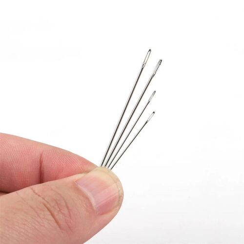Hot 25Pcs/lot Stainless Steel Large Eye Sewing Needles Sewin