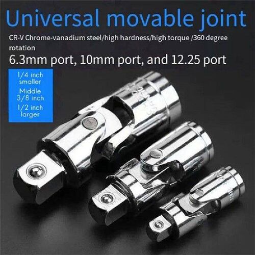 3PCS Universal Socket Adapter 1/4 3/8 1/2 Socket Universal