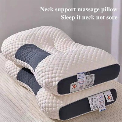 3D Neck Pillow Star Hotel Cervical Pillow Massage Pillow SPA
