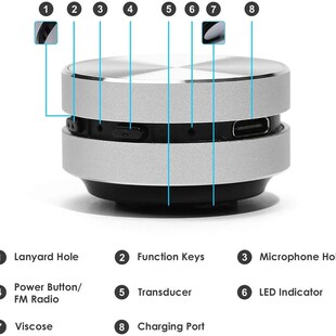 Bluetooth Conduction Bone Audio Vibration Stereo Speaker Hot
