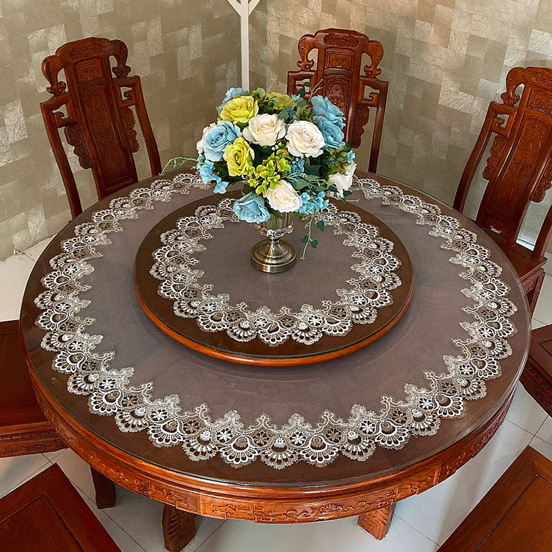 欧式蕾丝圆形桌布桌垫布艺中式餐桌布大圆桌台布家用茶几空调盖布,居家布艺,桌布,淘宝优惠券,粉丝福利购,淘宝优惠卷