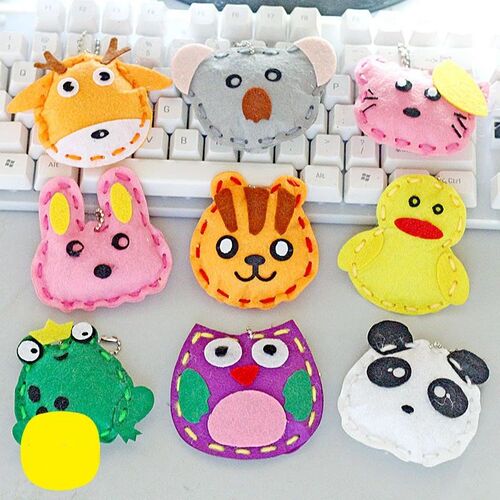 10Pcs/lot Handcraft Toys for Children Non-woven Fabric DIY H
