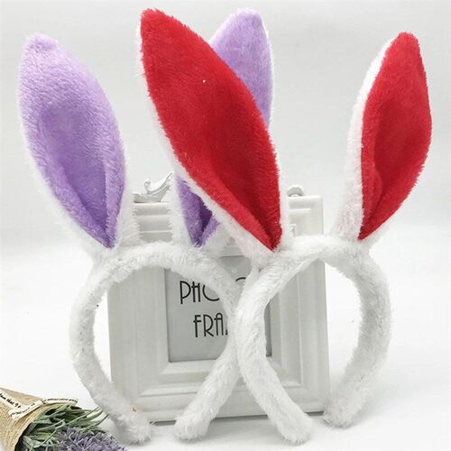 Easter Bunny Ears Headband Plush Rabbit Ears Bunny Girl Cosp