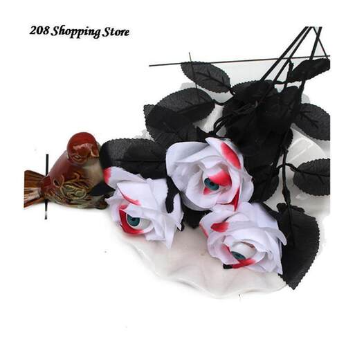 Horror Flower Rose Artificial Flower With Eyeball Halloween