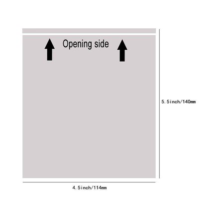 50PCS/14sizes Packing List Envelope Clear Face Invoice Slip