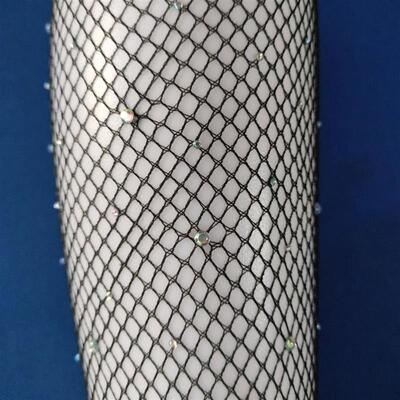 Female Slim Rhinestone Mesh Nylon Shiny Stocking Summer Fish