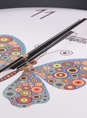 康巴丝电波钟静音三代客厅挂钟金属时尚钟表艺术创意挂钟分秒不差