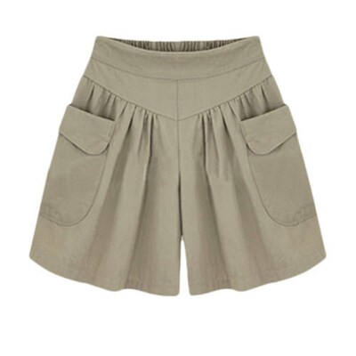 Plus Large Size Womens Chubby Girl Wide Leg Shorts Womens