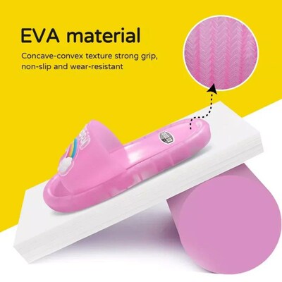 2023 Girl Slippers Children LED Kids Slippers Baby Bathroom