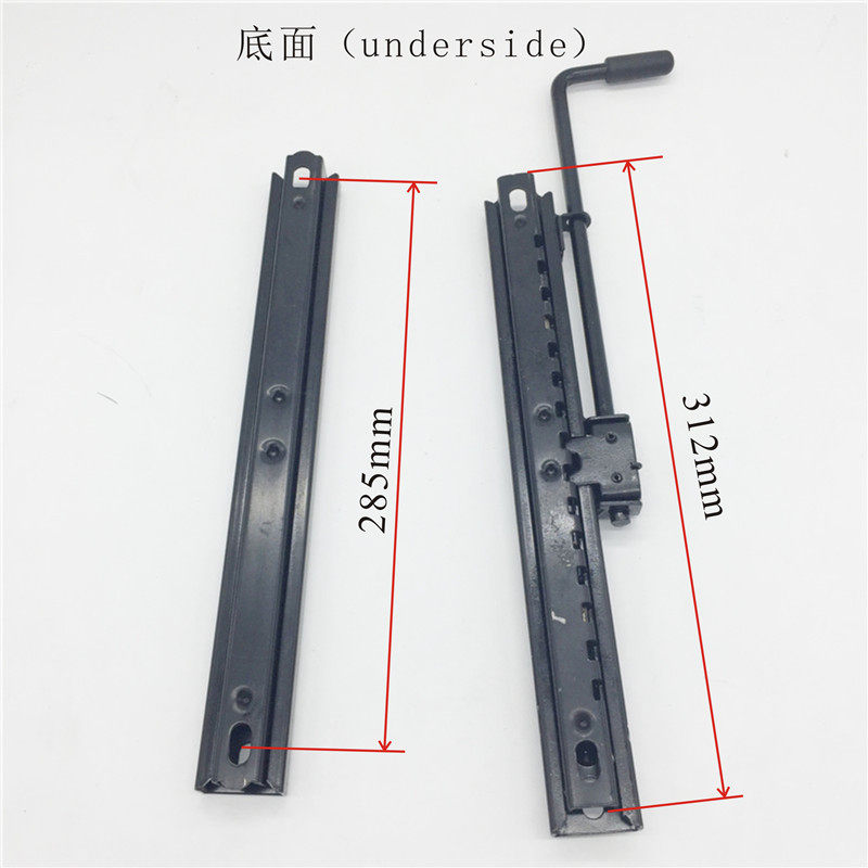 座椅单锁滑轨单锁止滑道滑动滑移汽车座椅工作台底座改装滑轨移动