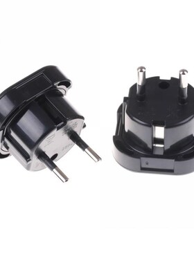 2pcs New UK To European Plug Adapter Socket Plug Converter T