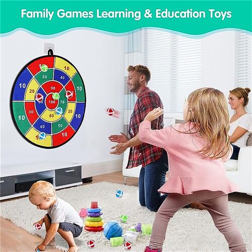 72CMLarge Dart Board for Kids, Kids Dart Board with Sticky B