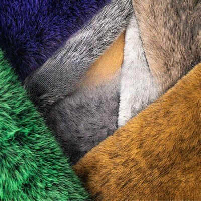 100x180cm 3cm Dyed Tip Imitation Fox Hair Plush Fabric