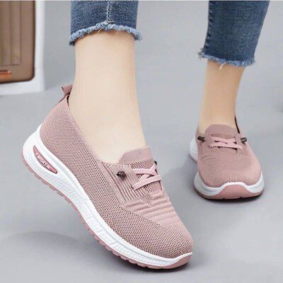 2024 Womens Casual Shoes Fashion Breathable Walking Flat Bo