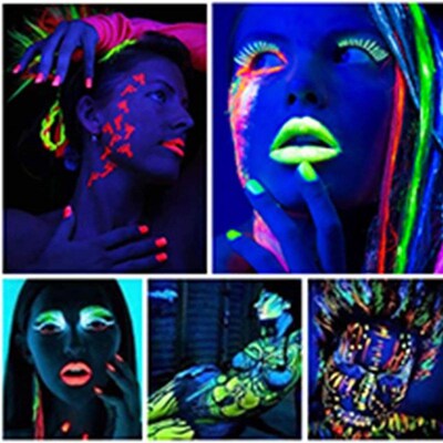 Glow in The Dark Powder 12 Colors Dye Luminous Pigment toys