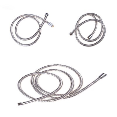 1pc 1.2/1.5/2M Stainless steel shower hose soft pipe Flexib