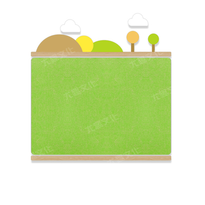 幼儿园立体壁贴环境小山丘主题宣传栏压克力毛毡板装饰家园联系栏