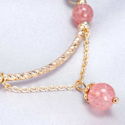 Badu Strawberry Crystal Grey Moonstone Brlet Womens Transpo