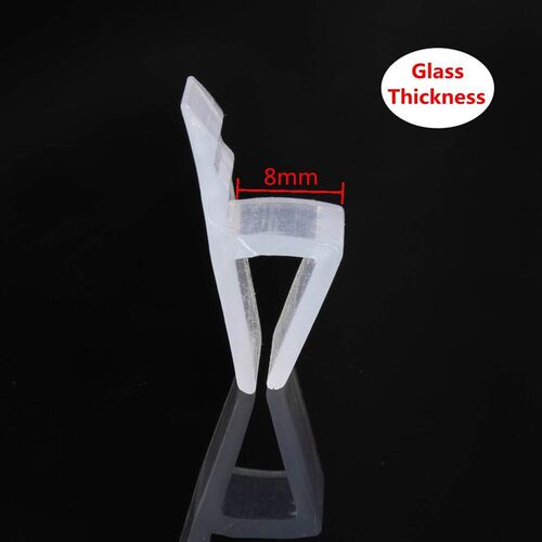2M 6/8mm Bath Shower Screen Door Sealing Strip for Glass Th