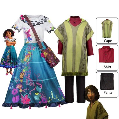 Encanto Adult Kids Princess Mirabel Isabella Cosplay