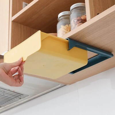 Under Desk Drawer Adhesive Storage Box For Office Hidden Sto