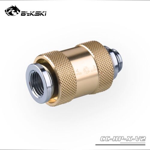 Bykski Hand Push Valve Switch G1/4 Thread Male to Famale Fl