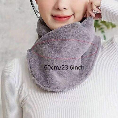 1pc Winter Thickened Fleece-Lined Neck Gaiter - Unisex Windp