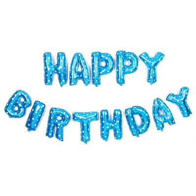 16inch English Happy Birthday Letter Set Kids Party Decor Su