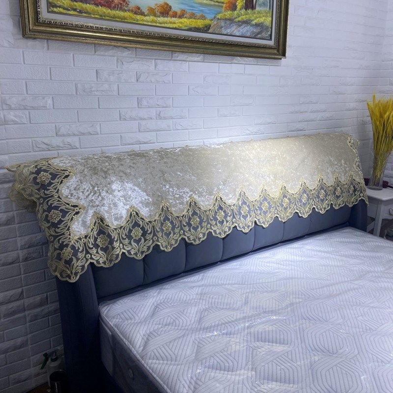 高端布艺床头盖布后背巾靠背巾盖巾防尘布遮盖布欧式高级感床头罩,居家布艺,床头罩,淘宝优惠券,粉丝福利购,淘宝优惠卷