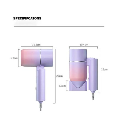 MIni Folding Hairdryer 220V-240V 750W with Carrying Bag Hot