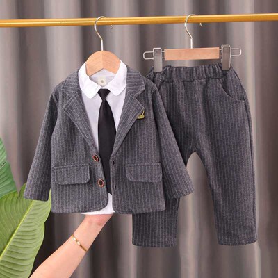 Childrens Autumn New Boys Suit Dress Set Childrens Handso