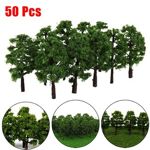 50Pcs Model rees Train Railroad Micro Landscape Layout ama S