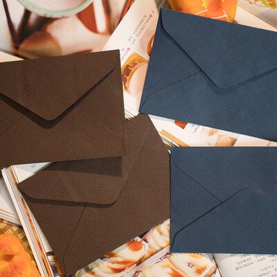 16 * 11.3CM Western style linen woven retro envelope