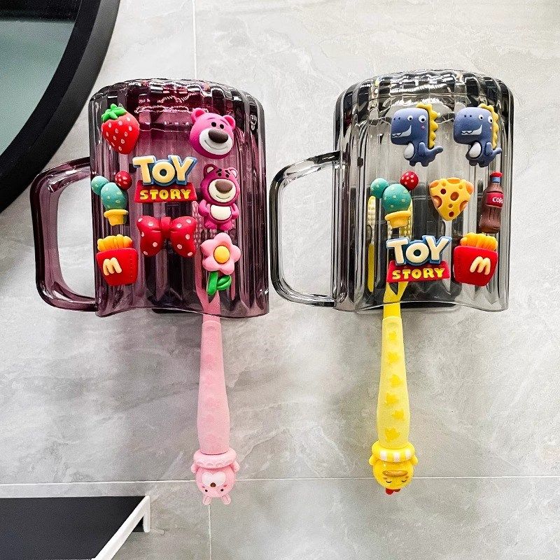 创意漱口杯壁挂可爱刷牙杯牙桶卡通儿童洗漱杯男孩女孩牙杯子加厚,家庭/个人清洁工具,洗漱杯,淘宝优惠券,粉丝福利购,淘宝优惠卷