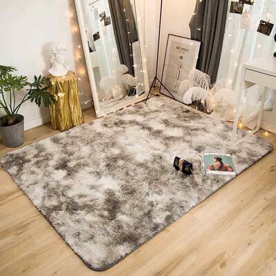 Motley Round Carpet Livingroom Plush Fluffy Rug Home Decor
