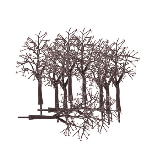 10pcs Scenery Landscape Bare Trunk 12cm Model Train Track Bu