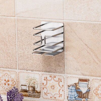 新品Stainless Steel Convenient Self Adhesive Bathroom Organi
